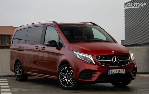 Mercedes-Benz V trieda 300d L 4MATIC 176 kW A/T AMG Line / AJ NA SPLÁTKY / PROTIÚČET / 2021 červená