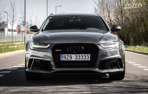 Audi RS6 Avant Quattro 445kW / AJ NA SPLÁTKY / PROTIÚČET / 2016 šedá