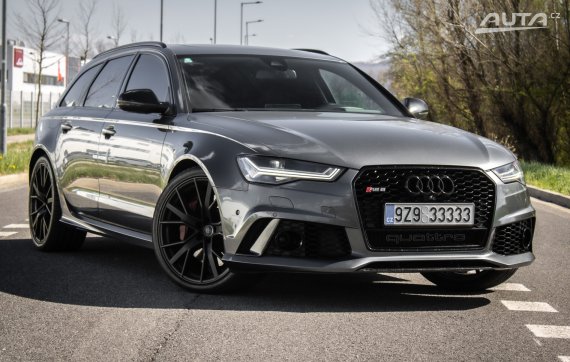 Audi RS6 Avant Quattro 445kW / AJ NA SPLÁTKY / PROTIÚČET / 2016 šedá