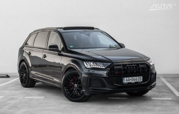 Audi SQ7 4.0 TFSI V8 / 7-MIESTNE / AJ NA SPLÁTKY / PROTIÚČET 2022 černá
