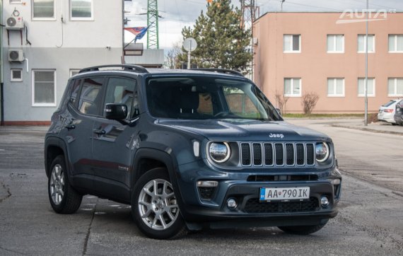 Jeep Renegade 1.5 e-Hybrid Longitude, 1.majiteľ, SK, AJ NA SPLÁTKY / PROTIÚČET 2023 modrá