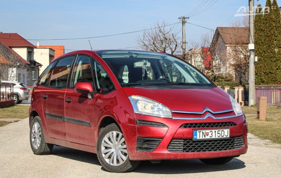 Citroën C4 Picasso 1.6 VTi / AJ NA SPLÁTKY / 2010 červená