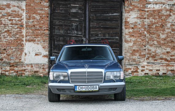 Mercedes-Benz 280 SEL W126 AT3 / AJ NA SPLÁTKY / PROTIÚČET / 1983 modrá