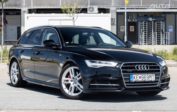 Audi A6 Avant 3.0 TDI quattro S tronic S line, 160 kW (2016) / AJ NA SPLÁTKY / PROTIÚČET / 2016 černá