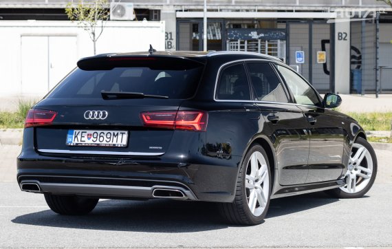 Audi A6 Avant 3.0 TDI quattro S tronic S line, 160 kW (2016) / AJ NA SPLÁTKY / PROTIÚČET / 2016 černá