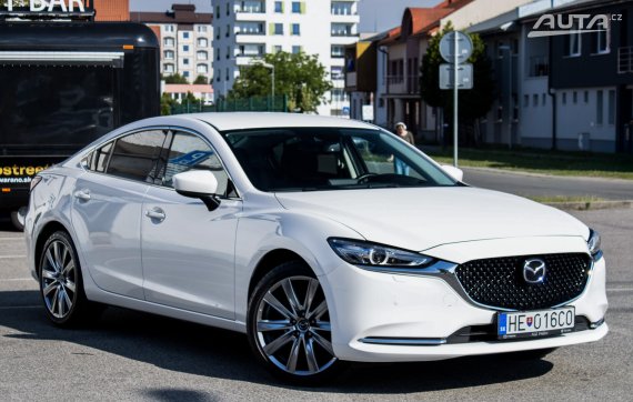 Mazda 6 2.5 Skyactiv-G A/T, 143kW (2021) / AJ NA SPLÁTKY / PROTIÚČET / 2021 bílá