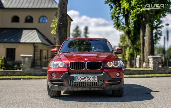 BMW X5 xDrive30d 173kW235HP A6 / AJ NA SPLÁTLY / PROTIÚČET 2009 červená