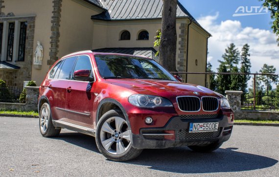 BMW X5 xDrive30d 173kW235HP A6 / AJ NA SPLÁTLY / PROTIÚČET 2009 červená