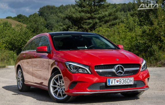 Mercedes-Benz CLA Shooting Brake 220d / 125kW / A7 / ZÁRUKA / AJ NA SPLÁTKY / PROTIÚČET 2018 červená