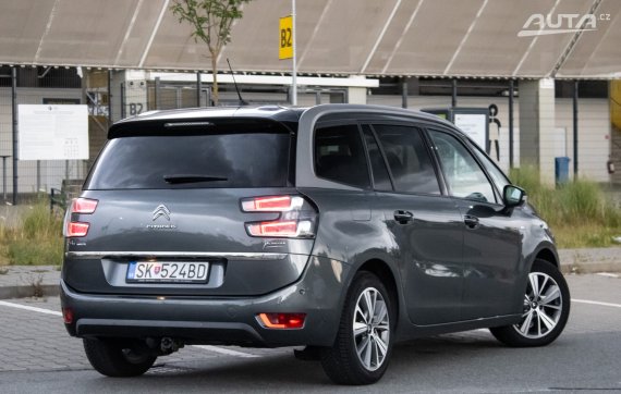 Citroën C4 Grand Picasso BlueHDi Exclusive / 110kW / A6 / ZÁRUKA / AJ NA SPLÁTKY / PROTIÚČET 2017 šedá
