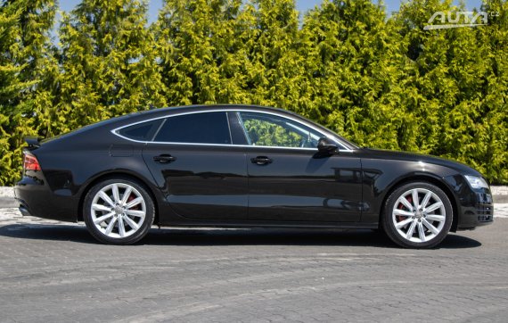 Audi A7 Sportback 3.0 TFSI quattro S tronic, 220kW,  / AJ NA SPLÁTKY / PROTIÚČET / 2011 černá