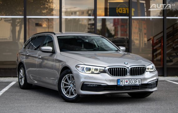 BMW Rad 5 Touring 520d / 140kW / A8 / ZÁRUKA / AJ NA SPLÁTKY / PROTIÚČET 2019 hnědá