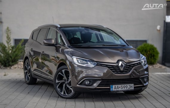 Renault Grand Scénic AT/6 118kW - 7 Miest / AJ NA SPLÁTKY / PROTIÚČET 2017 hnědá