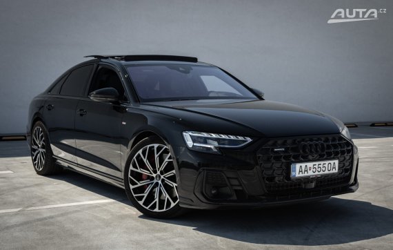 Audi A8 60 TFSI e PHEV quattro tiptronic S-line, 250kW / AJ NA SPLÁTKY / PROTIÚČET / 2023 černá