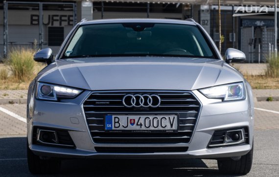 Audi A4 Avant 3.0 TDI quattro S tronic, 160kW (2017) / AJ NA SPLÁTKY / PROTIÚČET / 2017 stříbrná metalíza