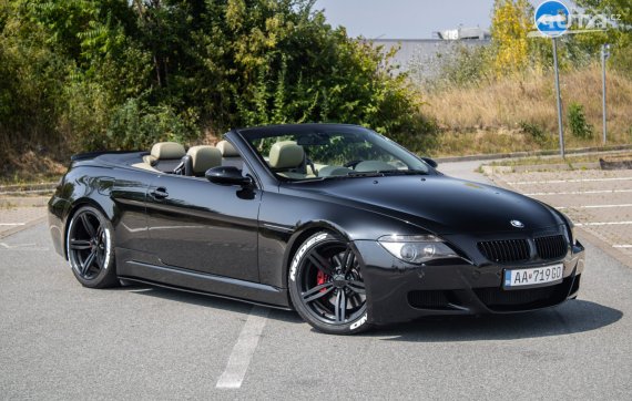 BMW Rad 6 Cabrio 645ci E64 / LPG / 245kW / A6 / AJ NA SPLÁTKY / PROTIÚČET 2004 černá