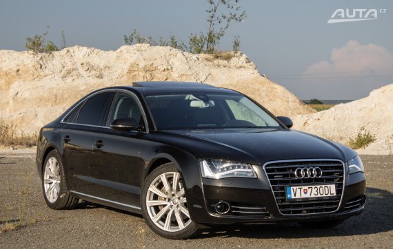 Audi A8 3.0 TDI Quattro Tiptronic / 184kW / ZÁRUKA / AJ NA SPLÁTKY / PROTIÚČET 2012 černá