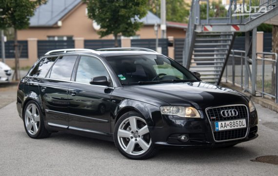 Audi A4 Avant 2.0 TDI Quattro S-Line / 125kW / M6 / AJ NA SPLÁTKY / PROTIÚČET 2007 černá