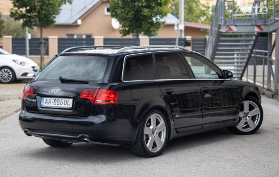 Audi A4 Avant 2.0 TDI Quattro S-Line / 125kW / M6 / AJ NA SPLÁTKY / PROTIÚČET 2007 černá