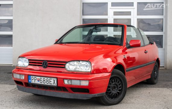 Volkswagen Golf Cabrio 1.8 / 55kW / M5 / AJ NA SPLÁTKY / PROTIÚČET 1994 - hlavní pohled