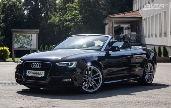 Audi A5 Cabriolet 3.0 TDI quattro S tronic, 180kW (2015) / AJ NA SPLÁTKY / PROTIÚČET / 2015 - hlavní pohled