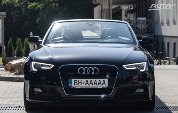 Audi A5 Cabriolet 3.0 TDI quattro S tronic, 180kW (2015) / AJ NA SPLÁTKY / PROTIÚČET / 2015 černá