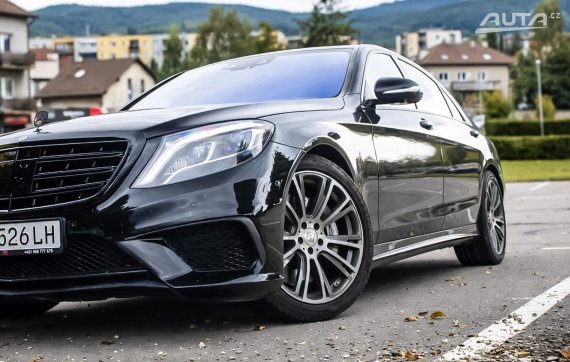 Mercedes-Benz S63 AMG / AJ NA SPLÁTKY- PROTIÚČET / 2016 černá