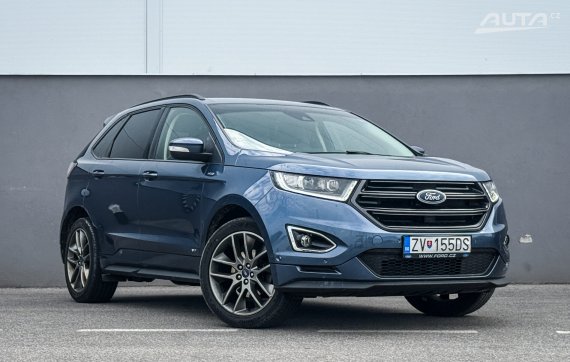 Ford Edge 2.0 TDCI Bi-Turbo ST line, 154kW, A6 / AJ NA SPLÁTKY / PROTIÚČET / 2017 modrá
