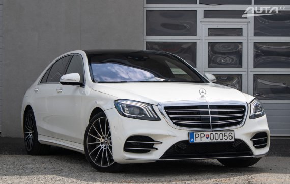 Mercedes-Benz S trieda Sedan S560 Long 4MATIC / 345kW / A9 / ZÁRUKA / AJ NA SPLÁTKY / PROTIÚČET 2017 bílá