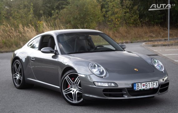 Porsche 911 997.1 Carrera S 3.8 Tiptronic / 261kW / A5 / AJ NA SPLÁTKY / PROTIÚČET 2007 šedá