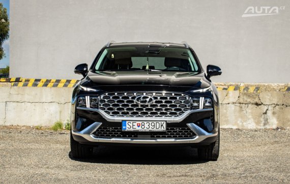 Hyundai Santa Fe 1.6 T-GDi HEV Premium 4x4 A/T, 132kW, A6 / AJ NA SPLÁTKY / PROTIÚČET / 2021 černá