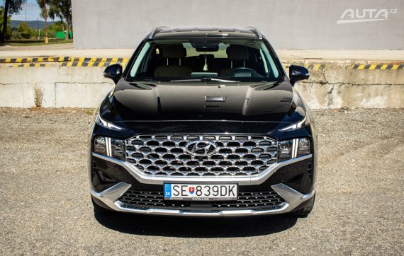 Hyundai Santa Fe 1.6 T-GDi HEV Premium 4x4 A/T, 132kW, A6 / AJ NA SPLÁTKY / PROTIÚČET / 2021 černá