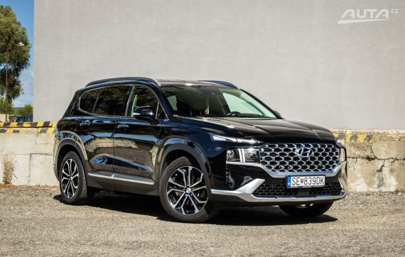 Hyundai Santa Fe 1.6 T-GDi HEV Premium 4x4 A/T, 132kW, A6 / AJ NA SPLÁTKY / PROTIÚČET / 2021 černá