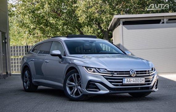 Volkswagen Arteon Shooting Brake SB 2.0 TDI R-Line DSG, 147 kW, A7 / AJ NA SPLÁTKY / PROTIÚČET 2022 stříbrná metalíza