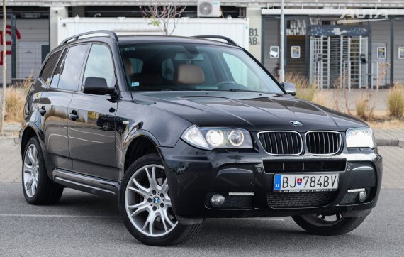 BMW X3 xDrive20d, 130kW (2008) / AJ NA SPLÁTKY / PROTIÚČET / 2008 černá