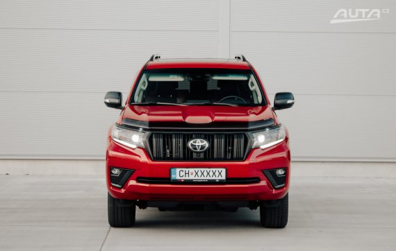 Toyota Land Cruiser 2.8 D-4D Executive A/T 4x4 (150 SERIES), 150 kW / AJ NA SPLÁTKY / PROTIÚČET / 2023 červená