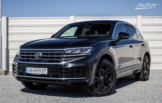 Volkswagen Touareg 3.0 V6 TDI Elegance 4Motion A/T, 170 kW, A8 / AJ NA SPLÁTKY / PROTIÚČET / 2024 černá