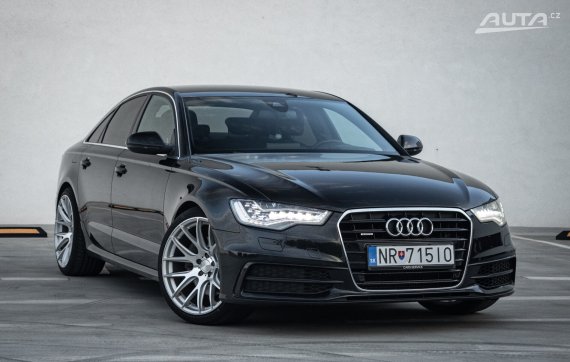 Audi A6 3.0 TDI DPF quattro S-line S tronic, 180 kW, A7 / AJ NA SPLÁTKY / PROTIÚČET / 2013 černá
