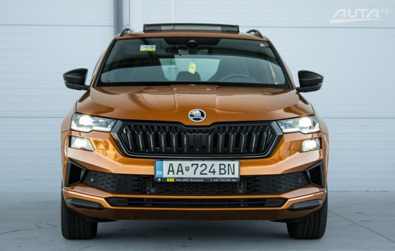 Škoda Karoq 1.5 TSI ACT EVO Sportline DSG, 110 kW, A7 / AJ NA SPLÁTKY / PROTIÚČET / 2023 oranžová
