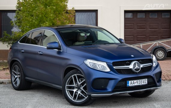 Mercedes-Benz GLE SUV 350d 4Matic / 190kW / A9 / ZÁRUKA / AJ NA SPLÁTKY / PROTIÚČET 2017 modrá