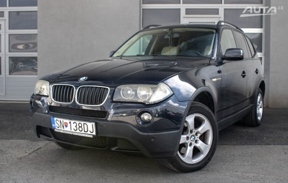 BMW X3 xDrive20d / 130kW / A6 / AJ NA SPLÁTKY / PROTIÚČET 2008 - hlavní pohled