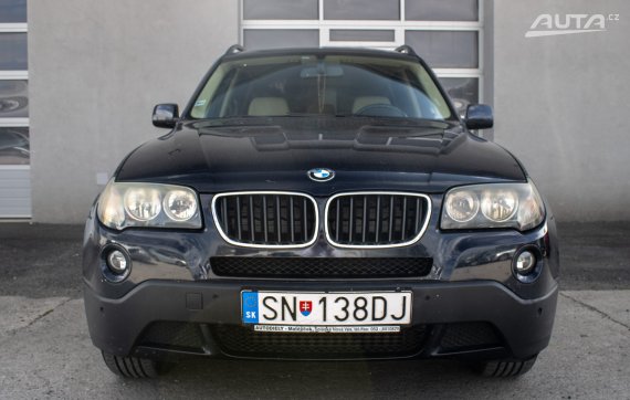 BMW X3 xDrive20d / 130kW / A6 / AJ NA SPLÁTKY / PROTIÚČET 2008 modrá