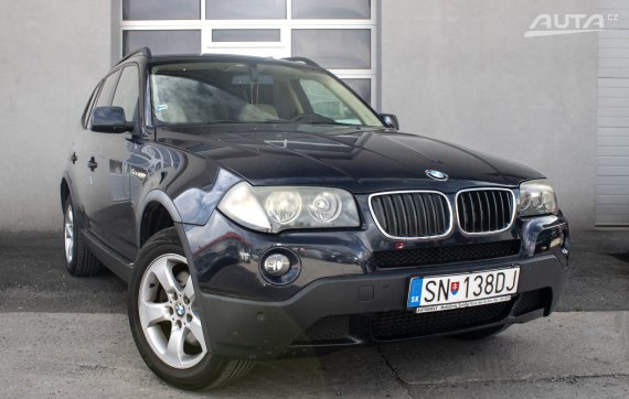 BMW X3 xDrive20d / 130kW / A6 / AJ NA SPLÁTKY / PROTIÚČET 2008 modrá