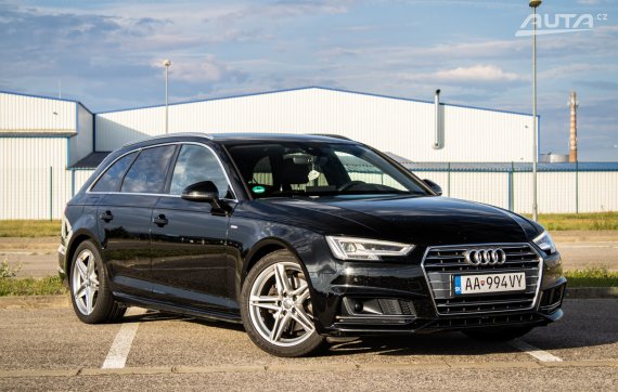 Audi A4 Avant 2.0 TDI S line S tronic, 110kW, A7 / AJ NA SPLÁTKY / PROTIÚČET / 2017 černá