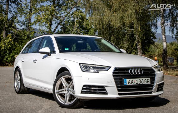 Audi A4 Avant 2.0 TDI S tronic, 110kW, A7 / AJ NA SPLÁTKY / PROTIÚČET / 2016 bílá