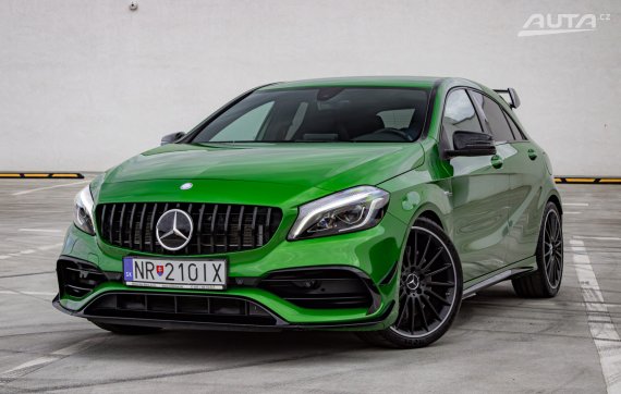 Mercedes-Benz A trieda Mercedes-AMG A45 4Matic A/T, 280 kW, A7, 5d. / AJ NA SPLÁTKY / PROTIÚČET / 2017 - hlavní pohled
