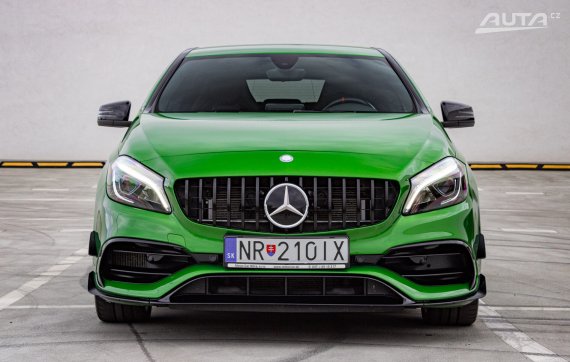 Mercedes-Benz A trieda Mercedes-AMG A45 4Matic A/T, 280 kW, A7, 5d. / AJ NA SPLÁTKY / PROTIÚČET / 2017 zelená