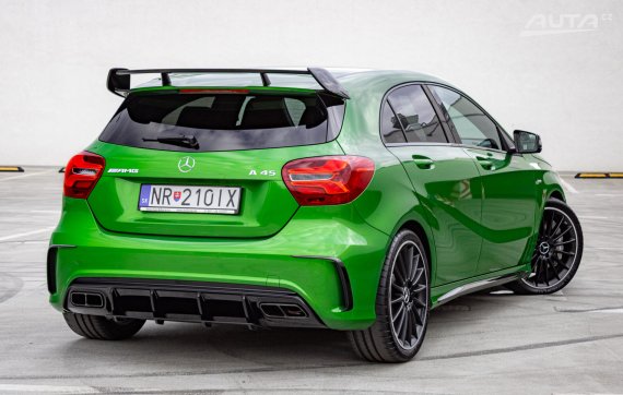 Mercedes-Benz A trieda Mercedes-AMG A45 4Matic A/T, 280 kW, A7, 5d. / AJ NA SPLÁTKY / PROTIÚČET / 2017 zelená