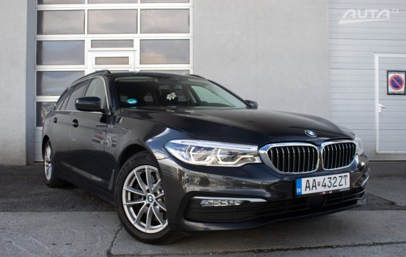 BMW Rad 5 Touring 530d xDrive G31 / 195kW / A8 / ZÁRUKA / AJ NA SPLÁTKY / PROTIÚČET 2017 šedá