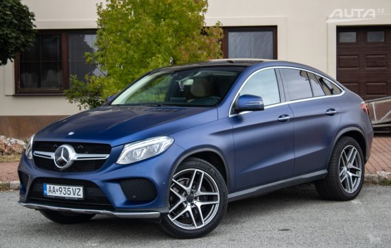 Mercedes-Benz GLE Kupé 350d 4Matic / 190kW / A9 / ZÁRUKA / AJ NA SPLÁTKY / PROTIÚČET 2017 modrá